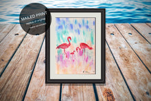 Load image into Gallery viewer, Flamingo Family PRINT