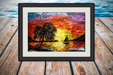 Load image into Gallery viewer, Sunset Sailboat ORIGINAL