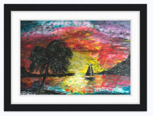 Load image into Gallery viewer, Sunset Sailboat ORIGINAL
