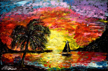 Load image into Gallery viewer, Sunset Sailboat PRINT
